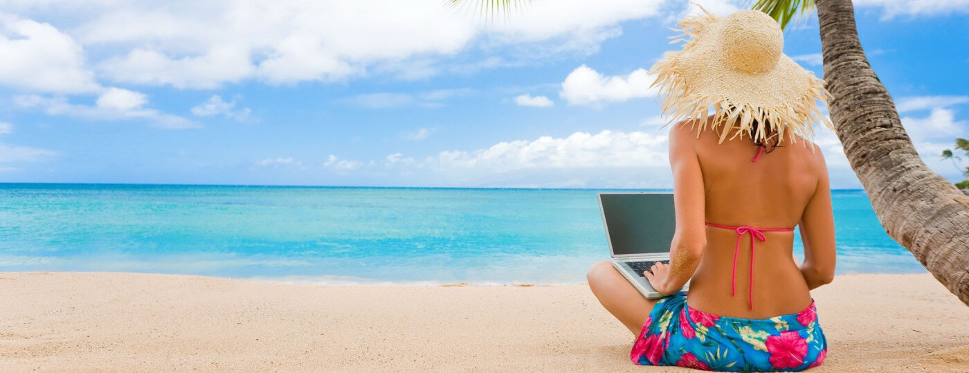 Digital nomad feeling anxious while on a video call with a potential date