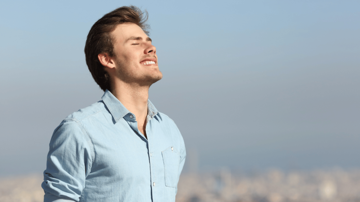 Individual practicing mindfulness, feeling overwhelmed by surfacing emotions during meditation