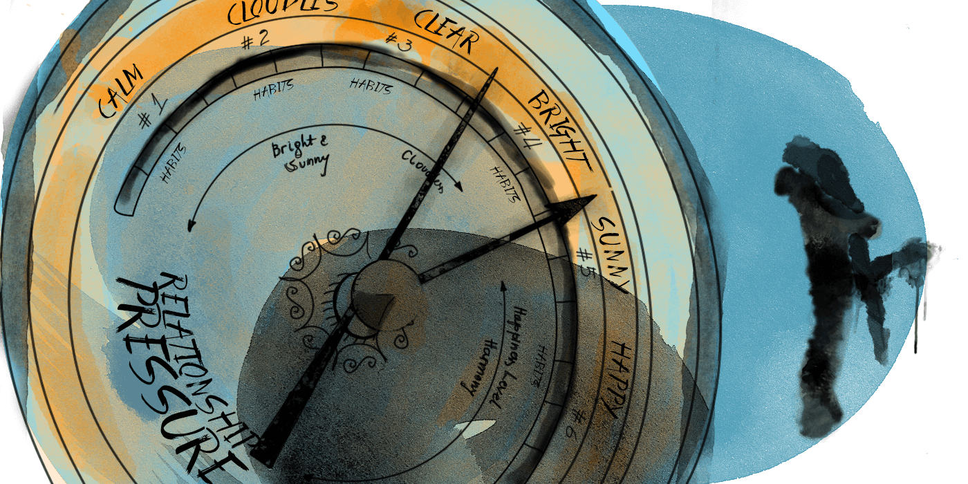 Person reflecting on uncertainty in a relationship connected to partner pull away when things are going well