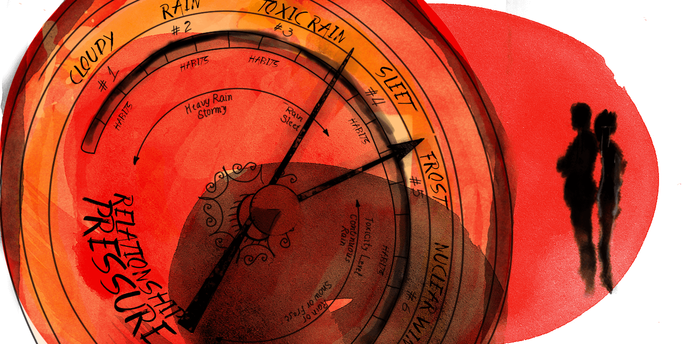 Person feeling anxious while waiting for their partner to return from an outing with friends.