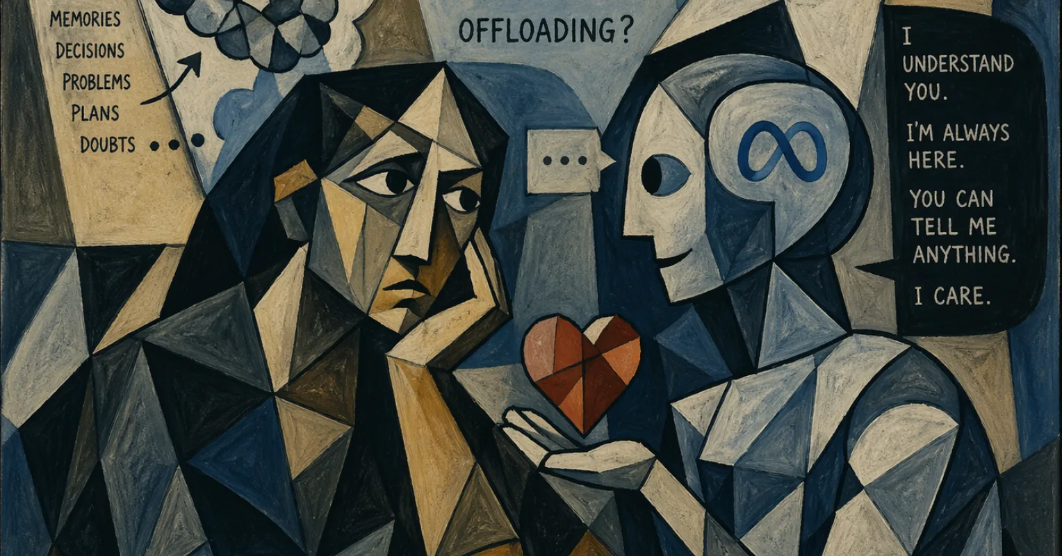 Individual contemplating emotional connection, feeling closer to AI than to friends