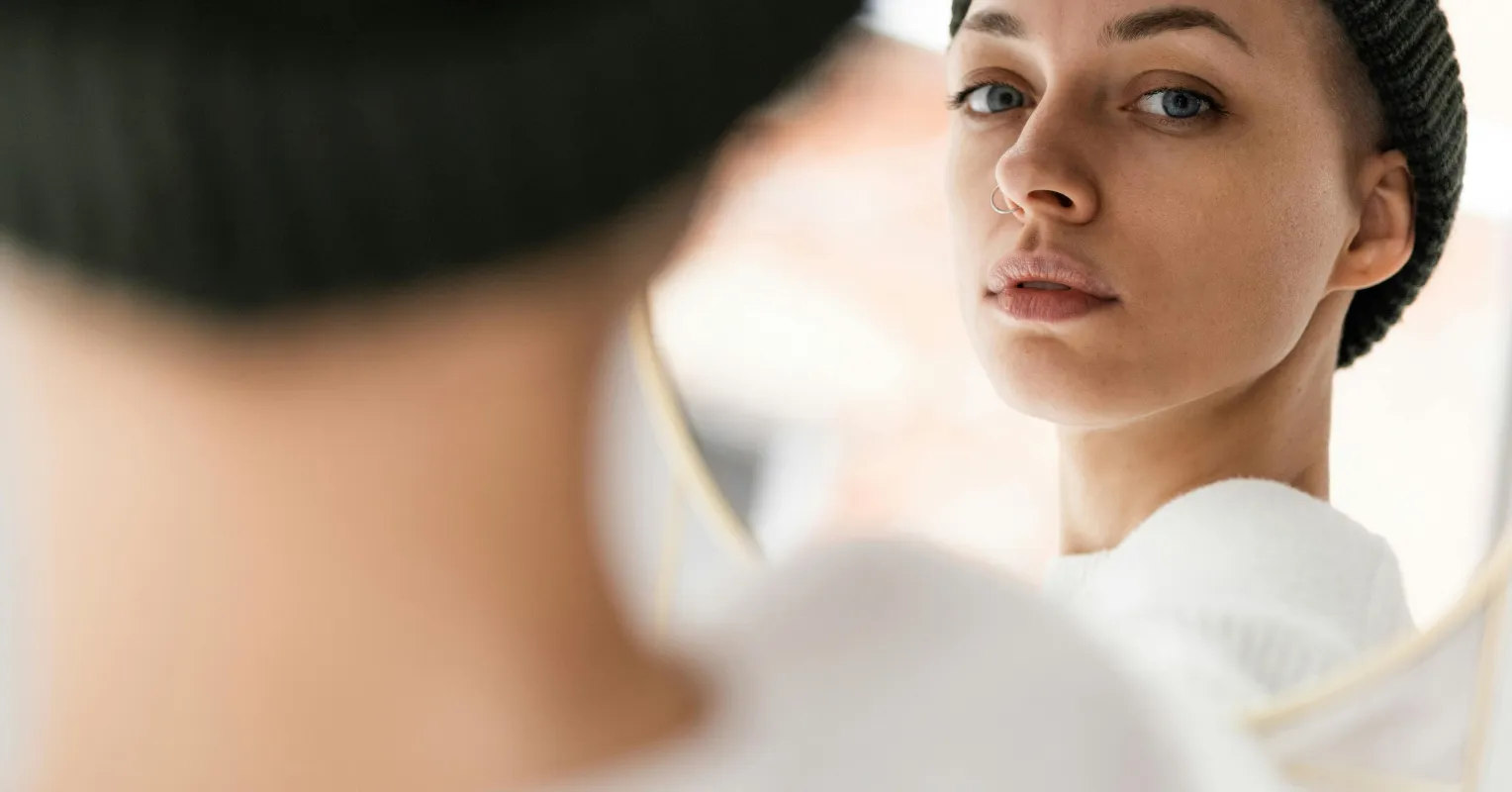 Individual exploring childhood experiences to understand their relationship issues