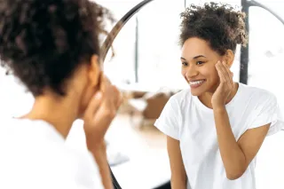 Person reflecting on emotional behavior and meaning connected to i judge myself more harshly than others