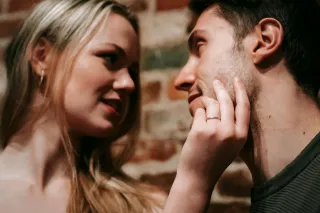 Couple sharing a serene moment, experiencing true emotional connection during intimacy