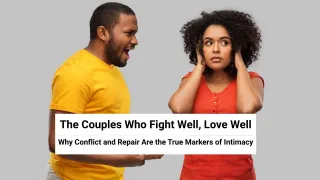 Person experiencing anxiety during a tense argument with their partner