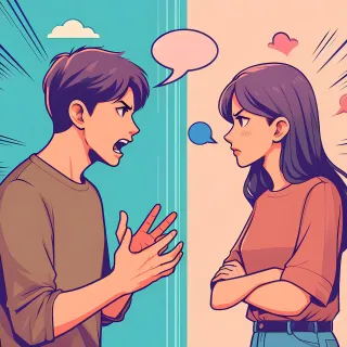 Person contemplating past arguments, questioning why they replay conflicts after a fight.