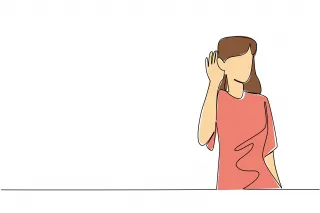 Individual contemplating the fear of emotional vulnerability in a relationship setting