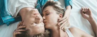 Couple experiencing emotional disconnect and confusion after a moment of intimacy