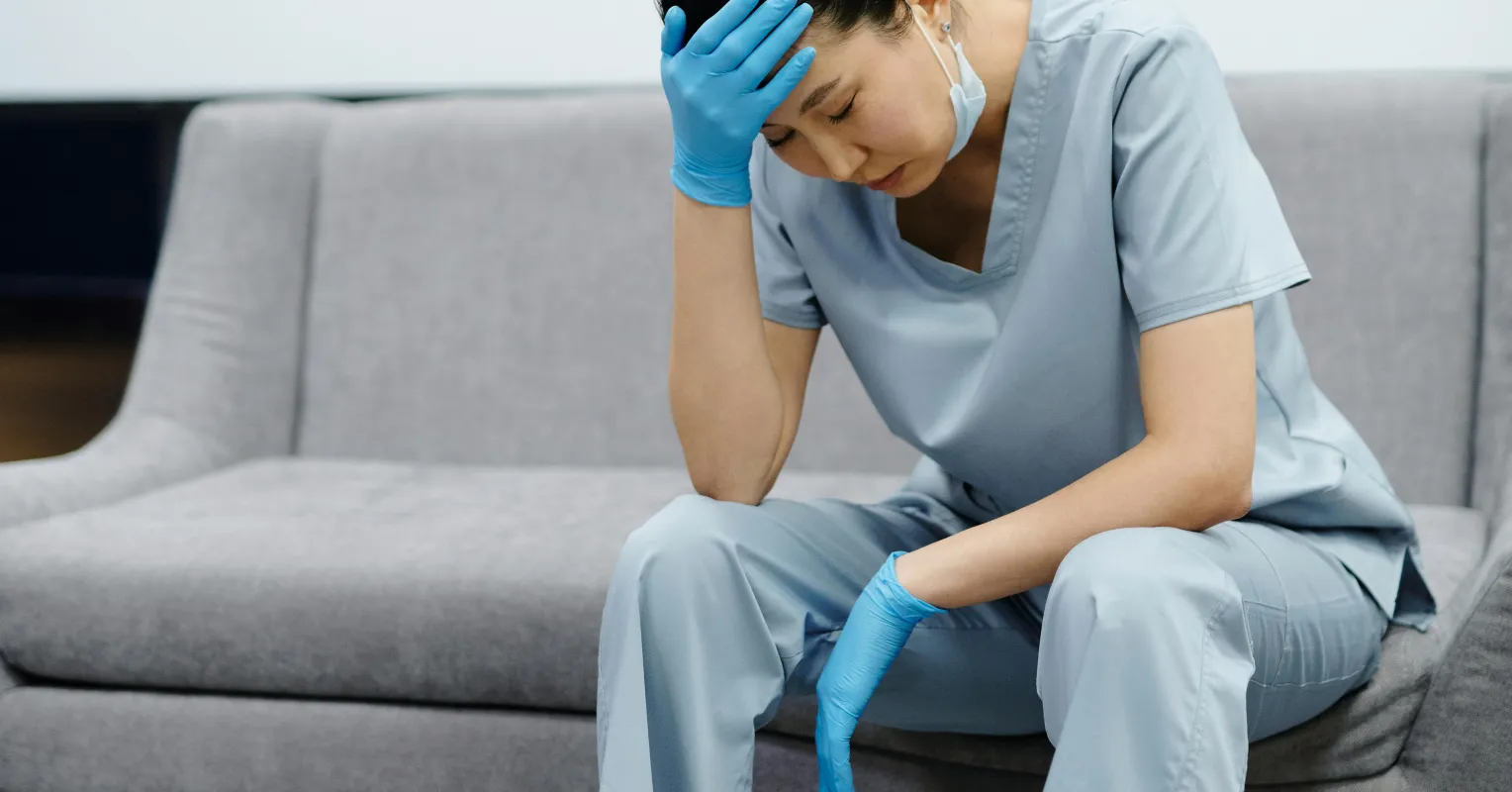 A caregiver reflecting on feelings of resentment and emotional burden during caregiving responsibilities