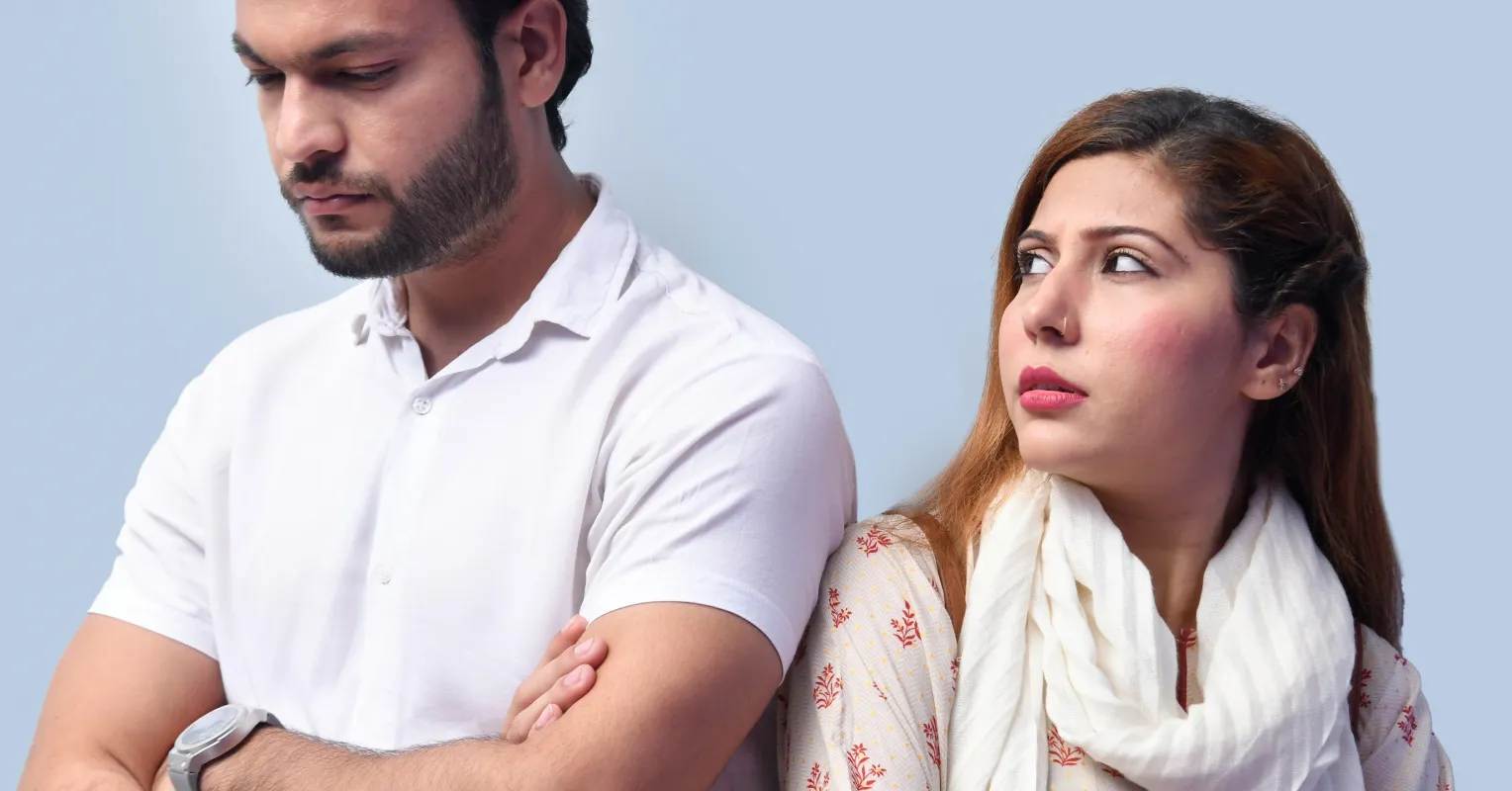 Person feeling neglected as their partner stops asking about their daily life