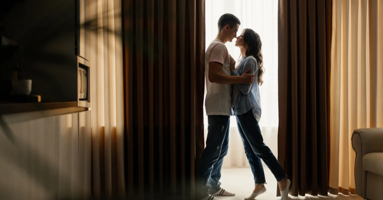 A couple enjoying a peaceful moment together, reflecting on silence in their relationship