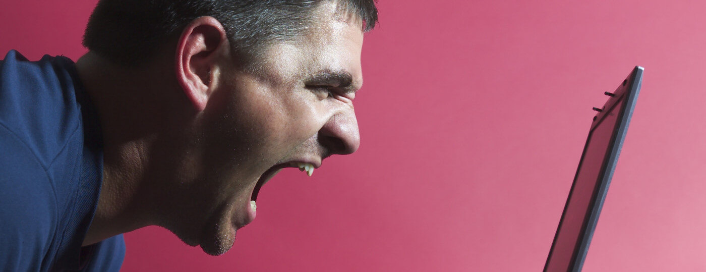 Users arguing passionately in an online forum over differing opinions in social dynamics