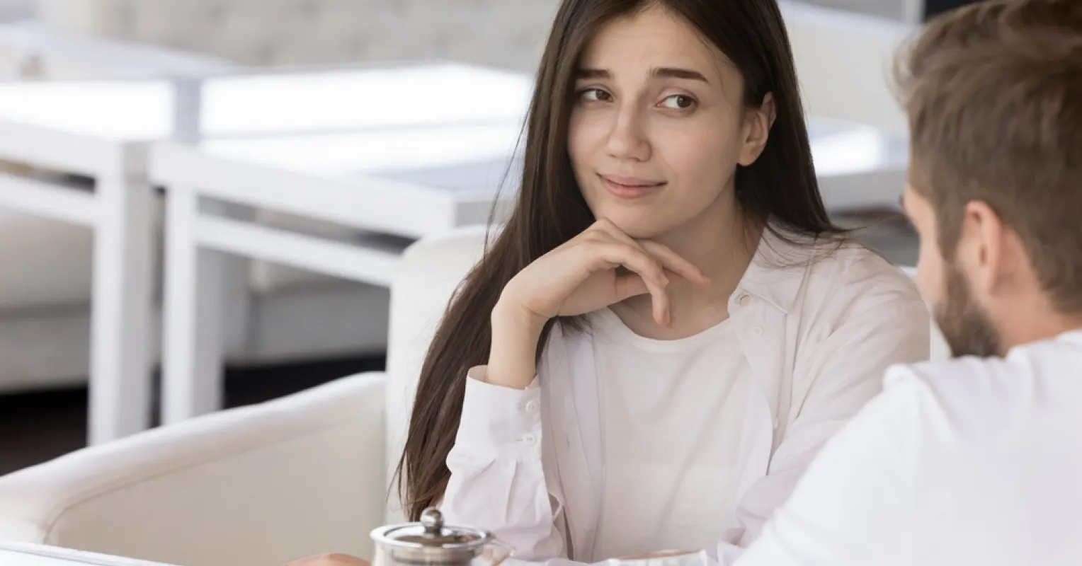 Individual contemplating personal space while feeling conflicted about relationship guilt