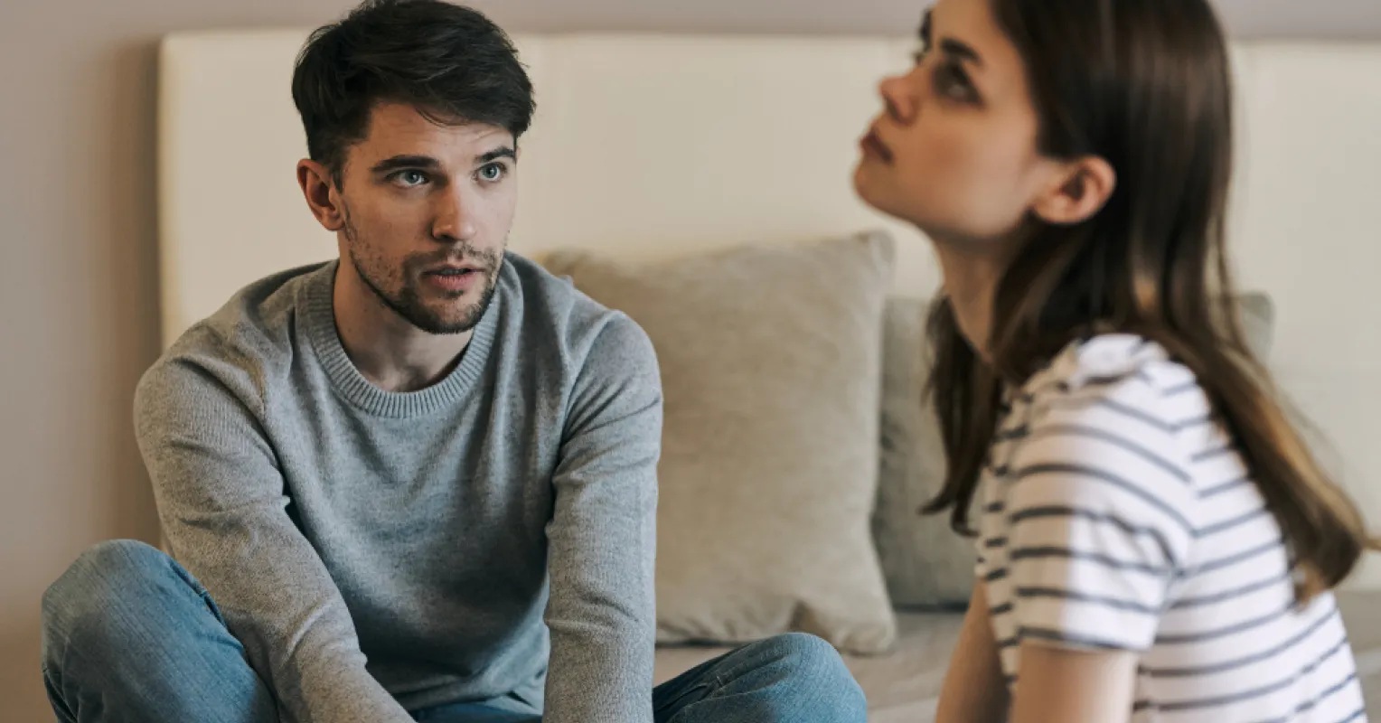 Sensitive individual contemplating their difficulty in leaving a toxic relationship