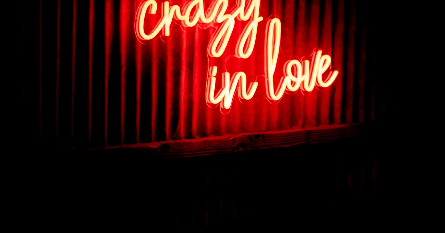 Couple experiencing intense emotions, navigating the challenges of feeling crazy in love