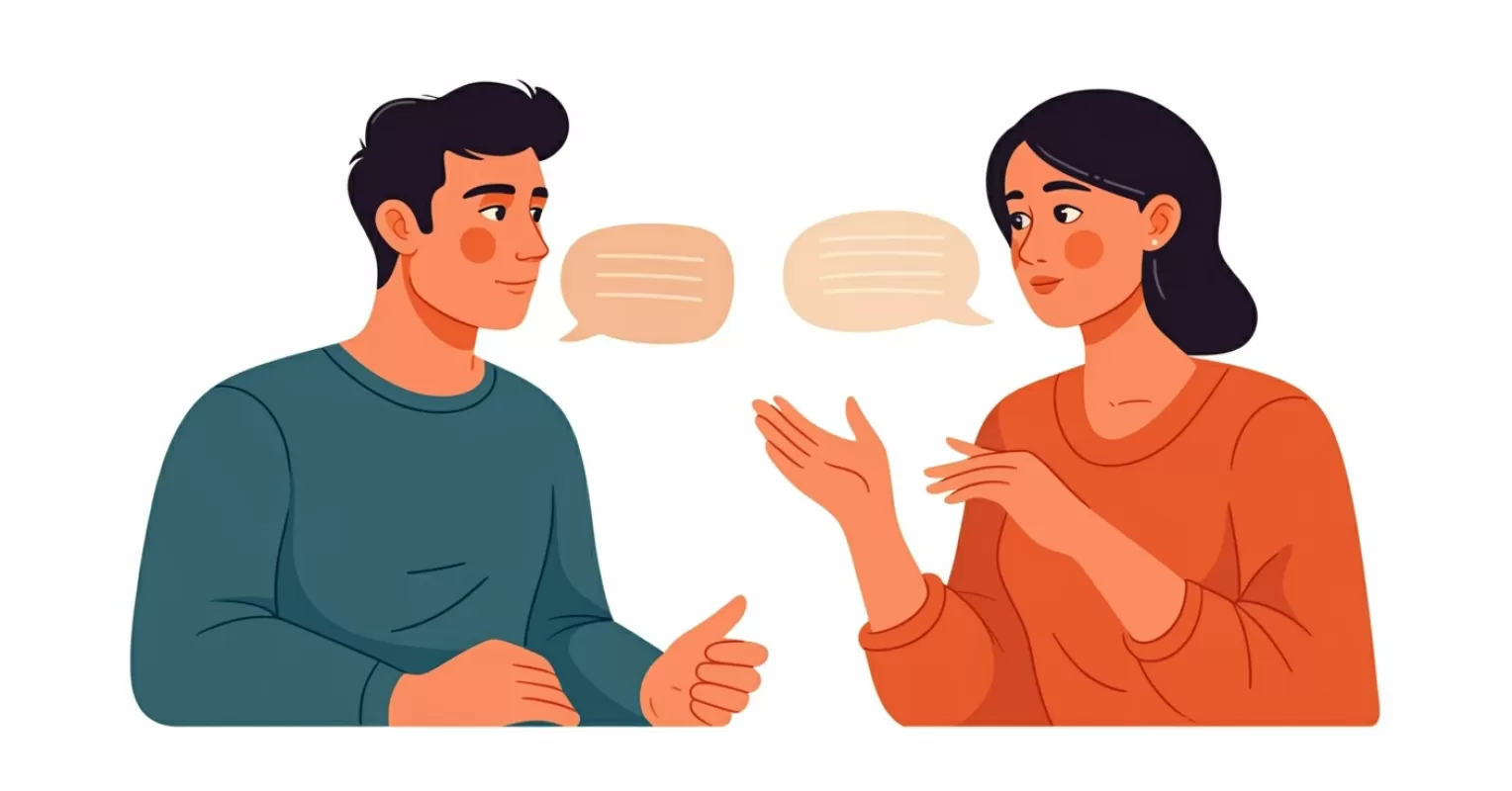 Couple discussing feelings to improve communication when feeling ignored
