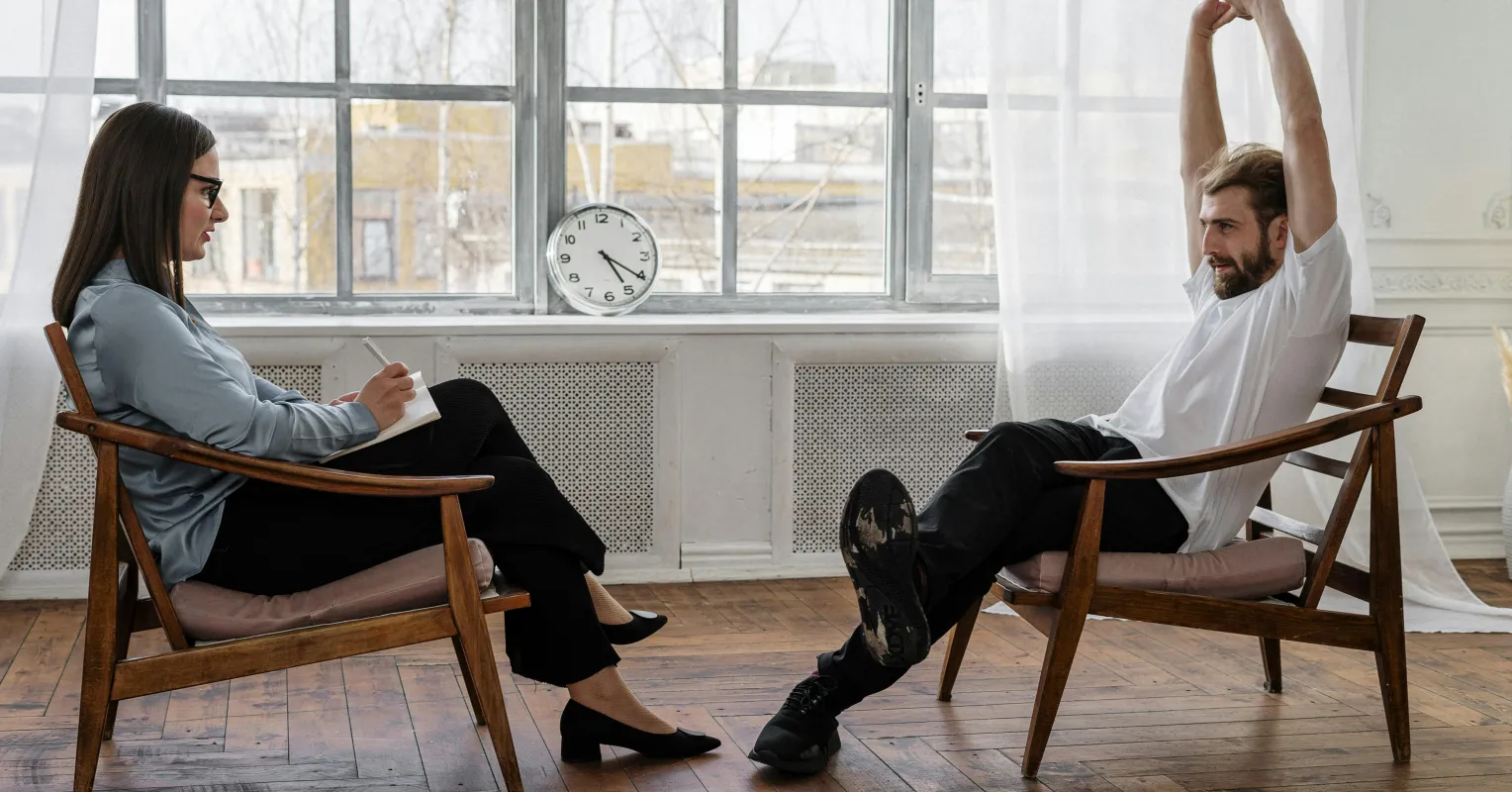 Individual processing feelings of shame from emotional struggles in a quiet space