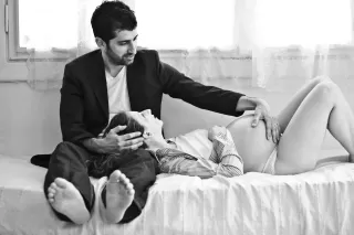 Couple contemplating their relationship's future after feeling distant from each other