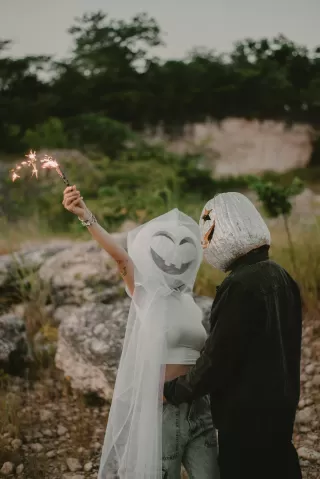 A couple enjoying cozy moments together, reflecting signs of connection during cuffing season