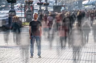 Adult reflecting on the need for external validation in personal relationships