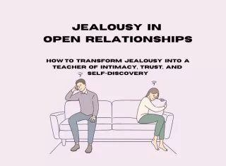 Two individuals discussing feelings of jealousy in a polyamorous relationship setting