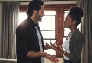 Couple experiencing conflict, with hurtful words creating emotional barriers during a fight.