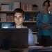 Woman contemplating societal views while engaging with adult material, exploring misconceptions about women who watch...