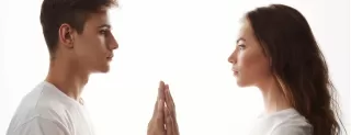 Individual reflecting on past experiences and trust in new relationships