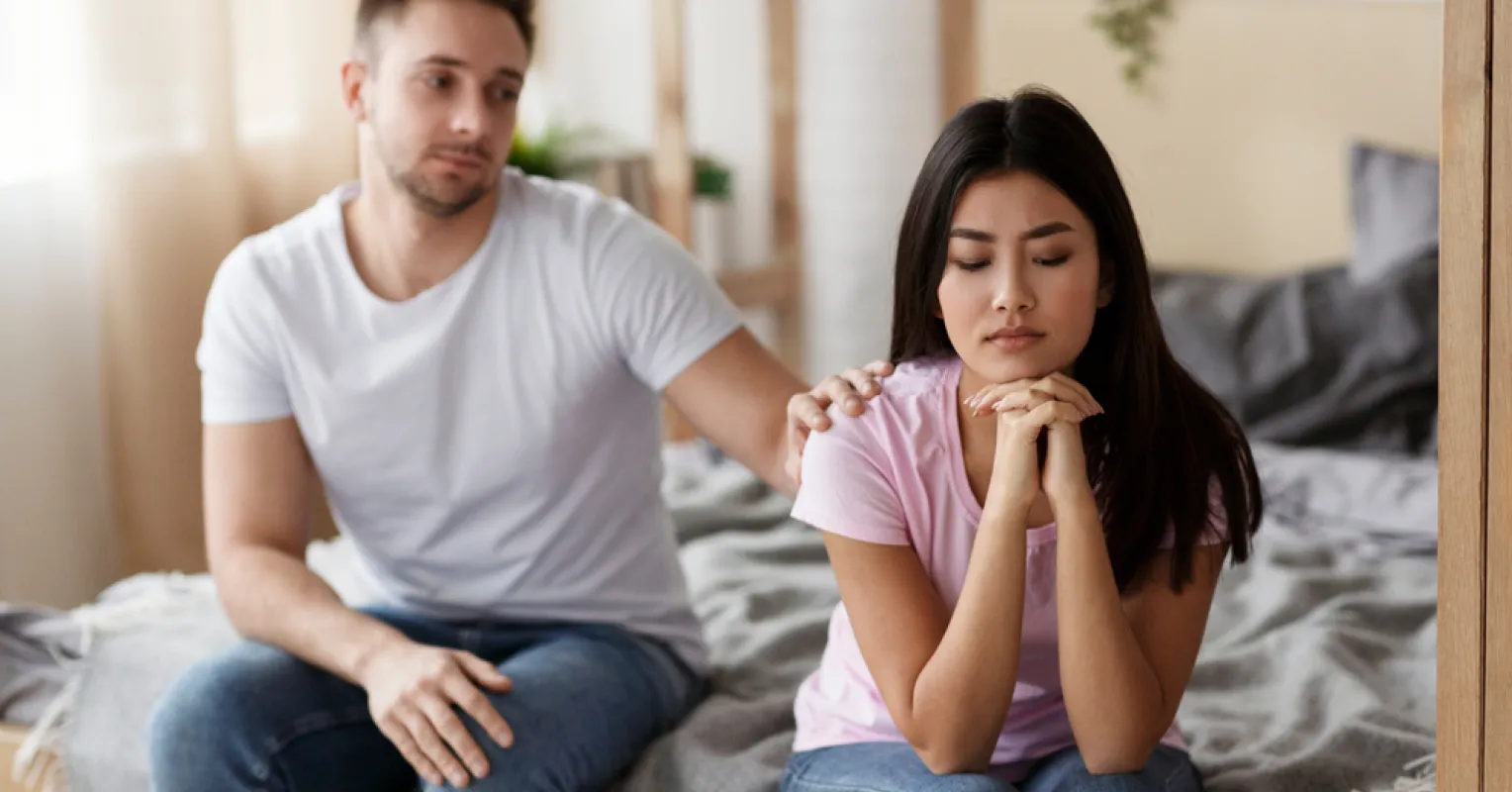 Couple discussing feelings of forgiveness and accountability in their relationship