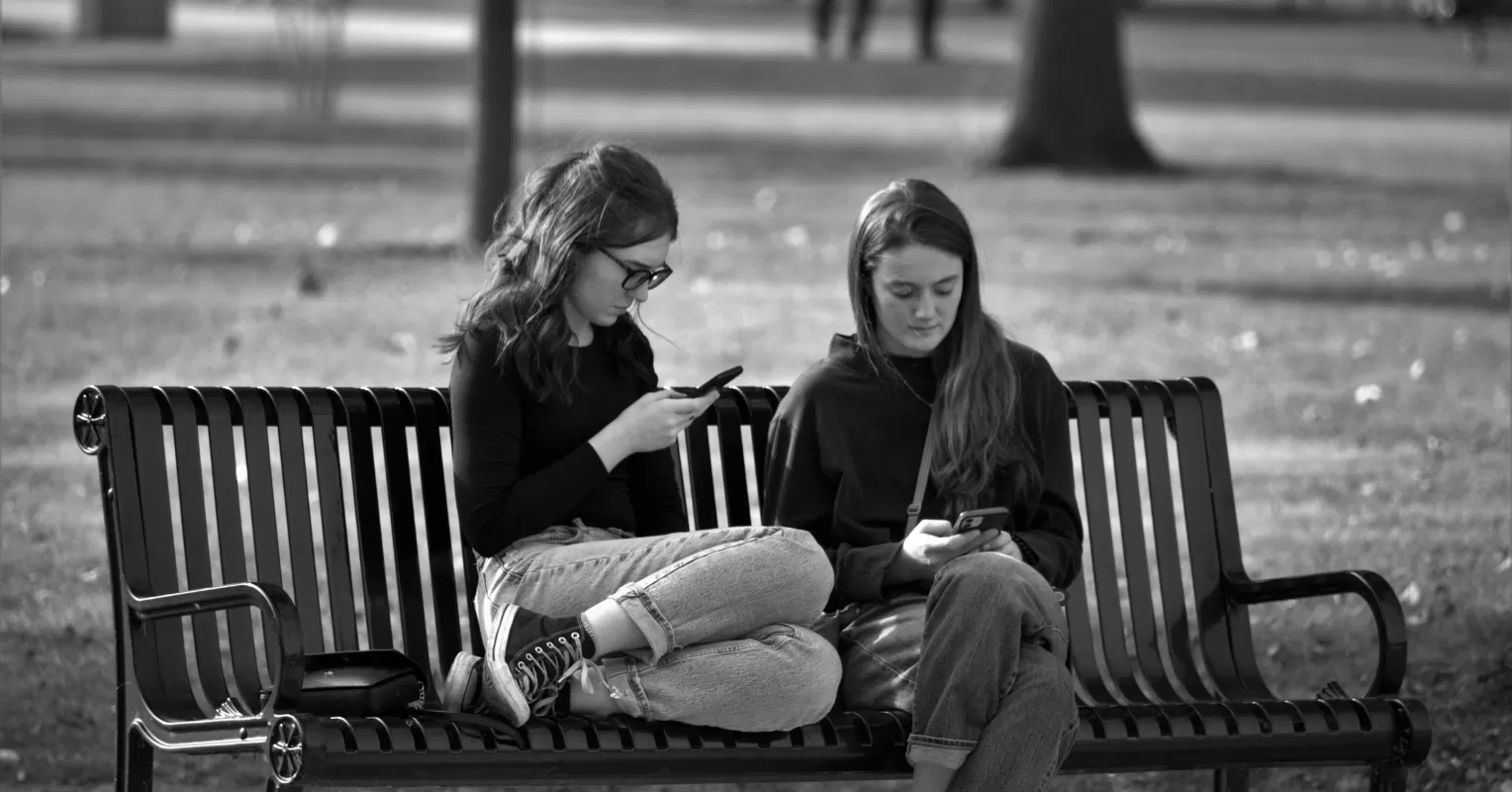 Partner feeling neglected while the other is immersed in their phone