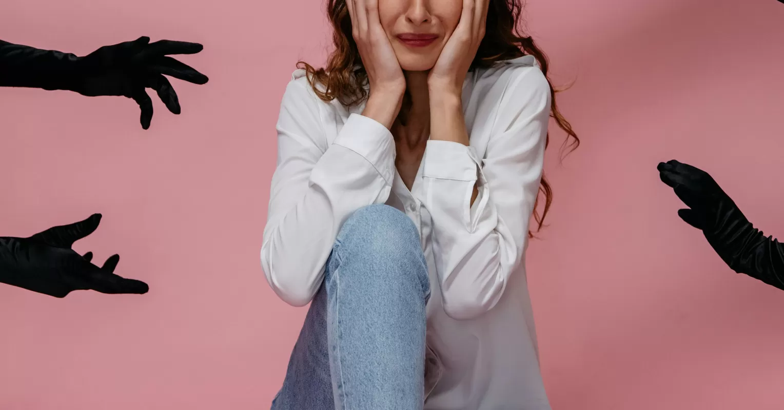 Individual grappling with fear that leads to sabotaging relationships and emotional conflicts