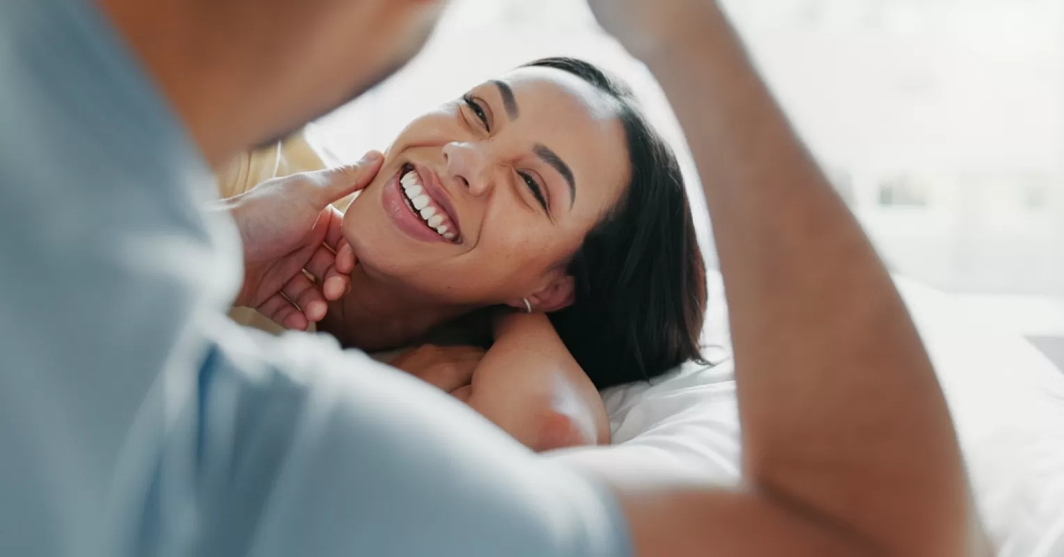 Couple discussing feelings around pet names and relationship pressure dynamics