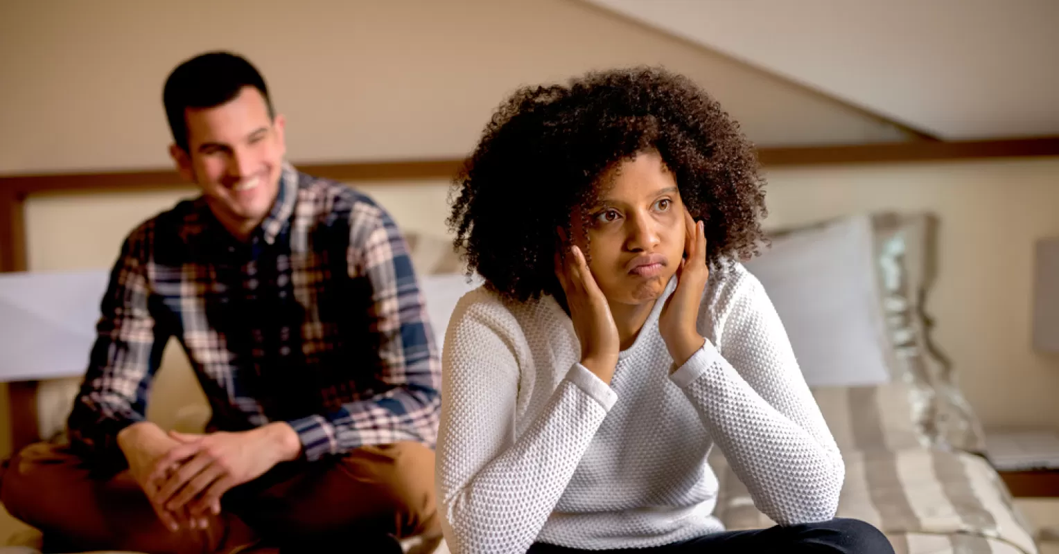 Individual analyzing emotional triggers that influence trust levels in relationships