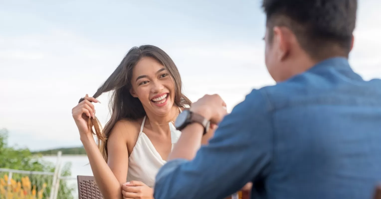 Couple engaging in an open conversation about sexual boundaries with a new partner