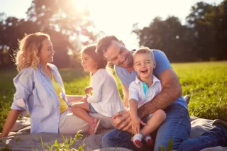 Child showing signs of stress in response to authoritarian parenting style