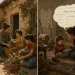 Mother juggling household responsibilities while neglecting her own self-care needs