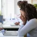 Person feeling anxious about partner judgment during a stressful situation.
