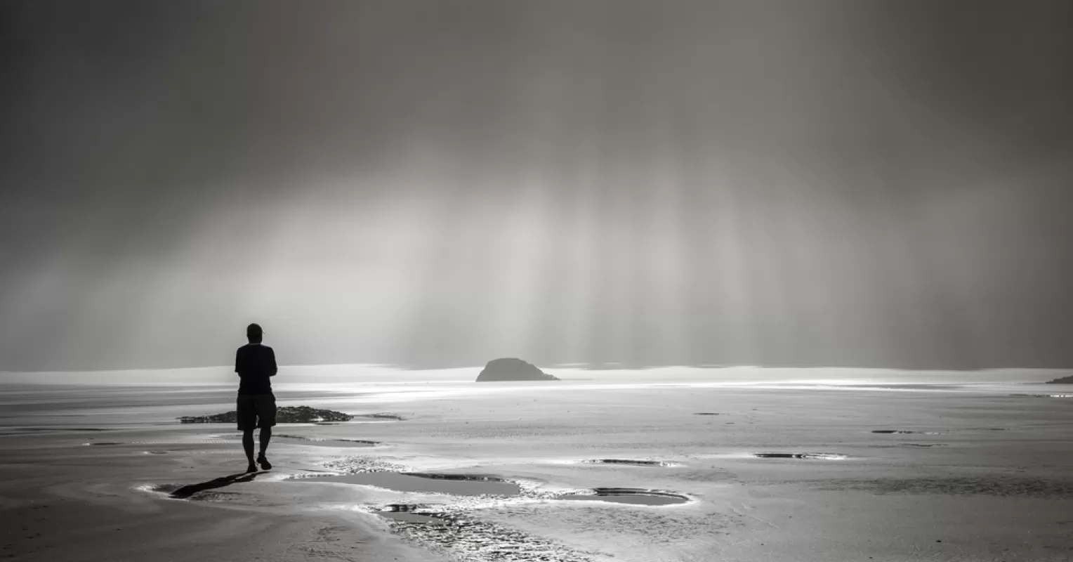 Individual contemplating fears of sabotaging relationships despite a desire for connection