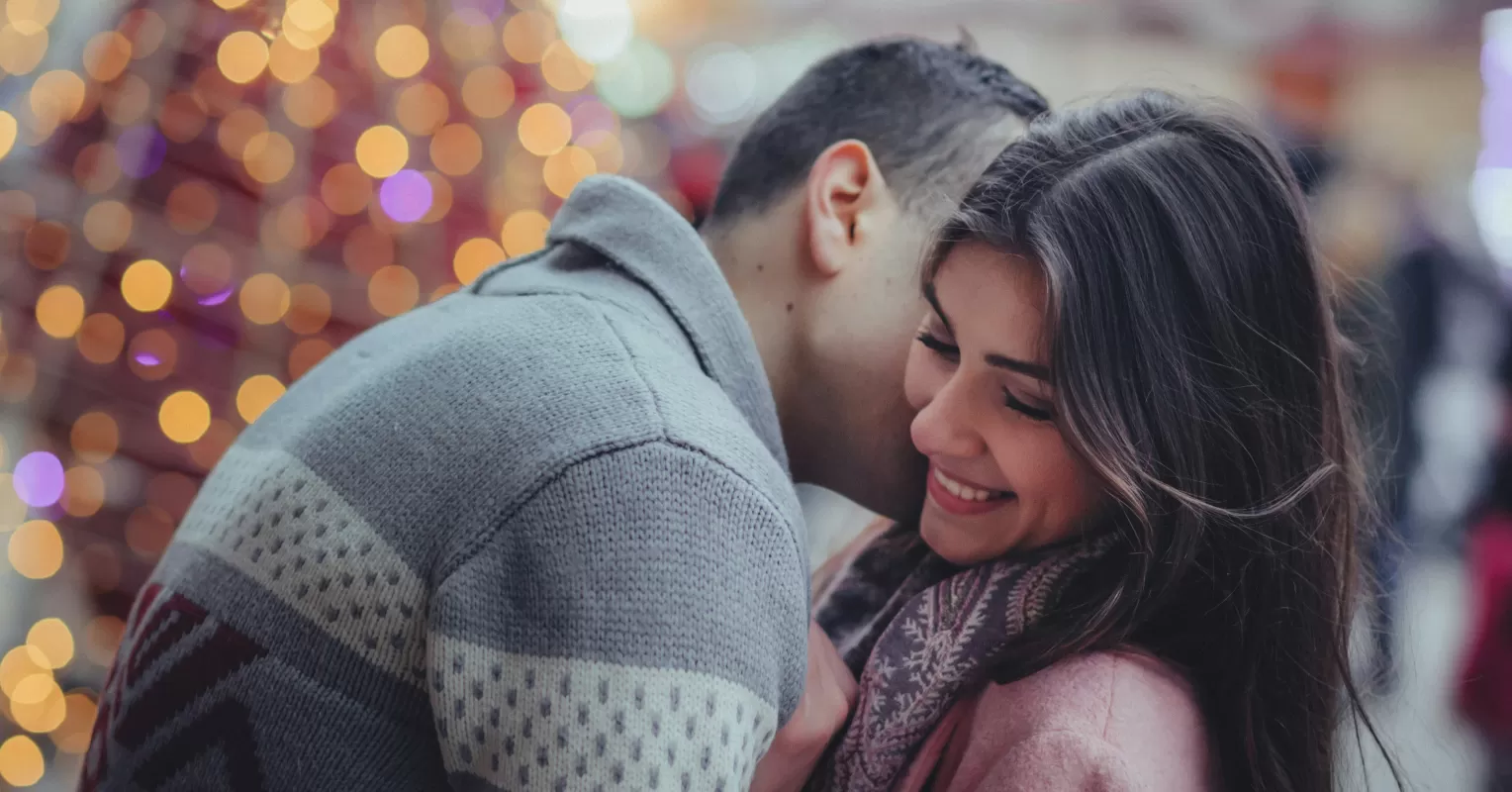 Young couple displaying anxiety while discussing meeting parents for the first time