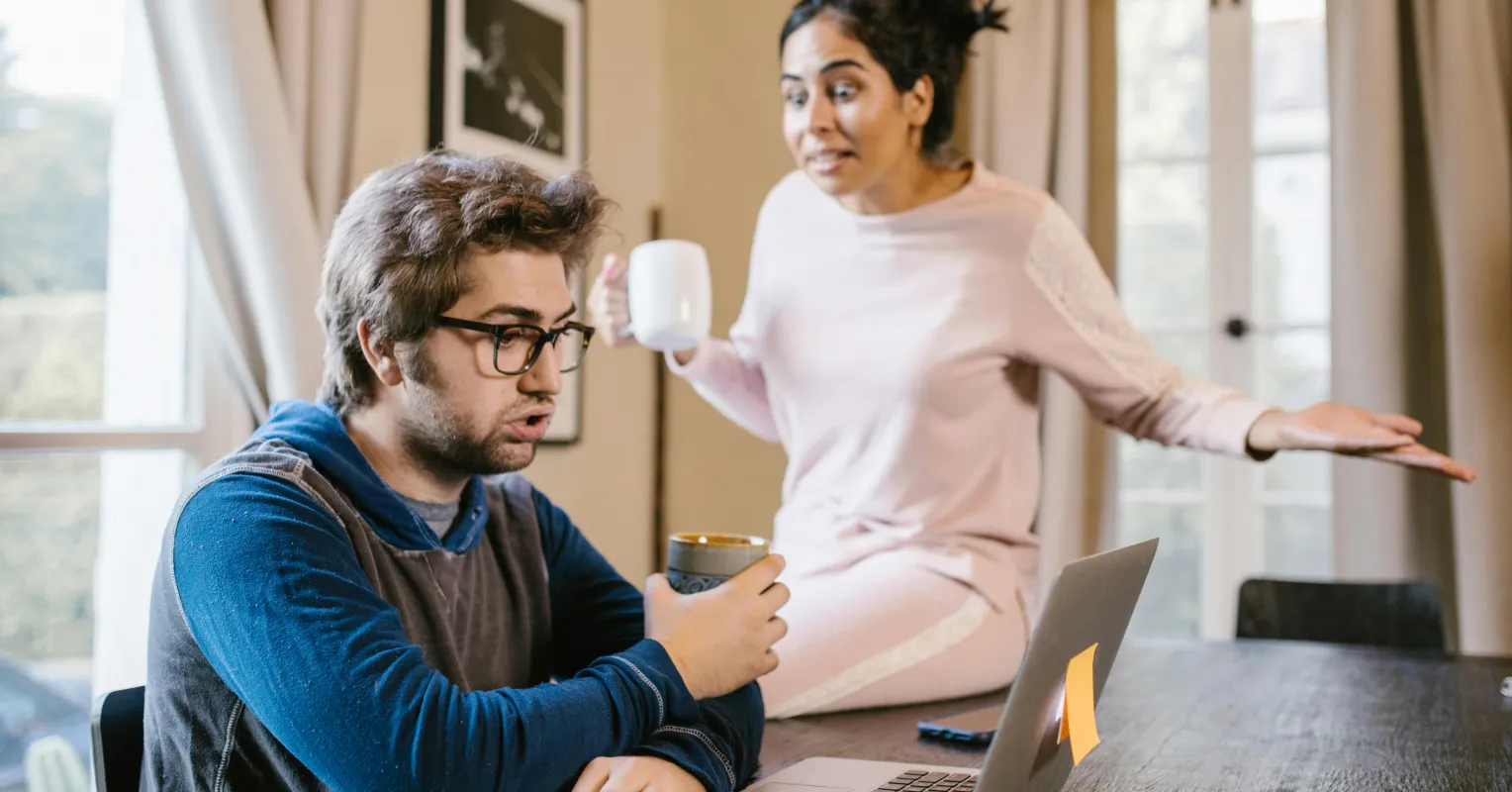 Couple discussing conflicting memories, illustrating why we argue about relationship events