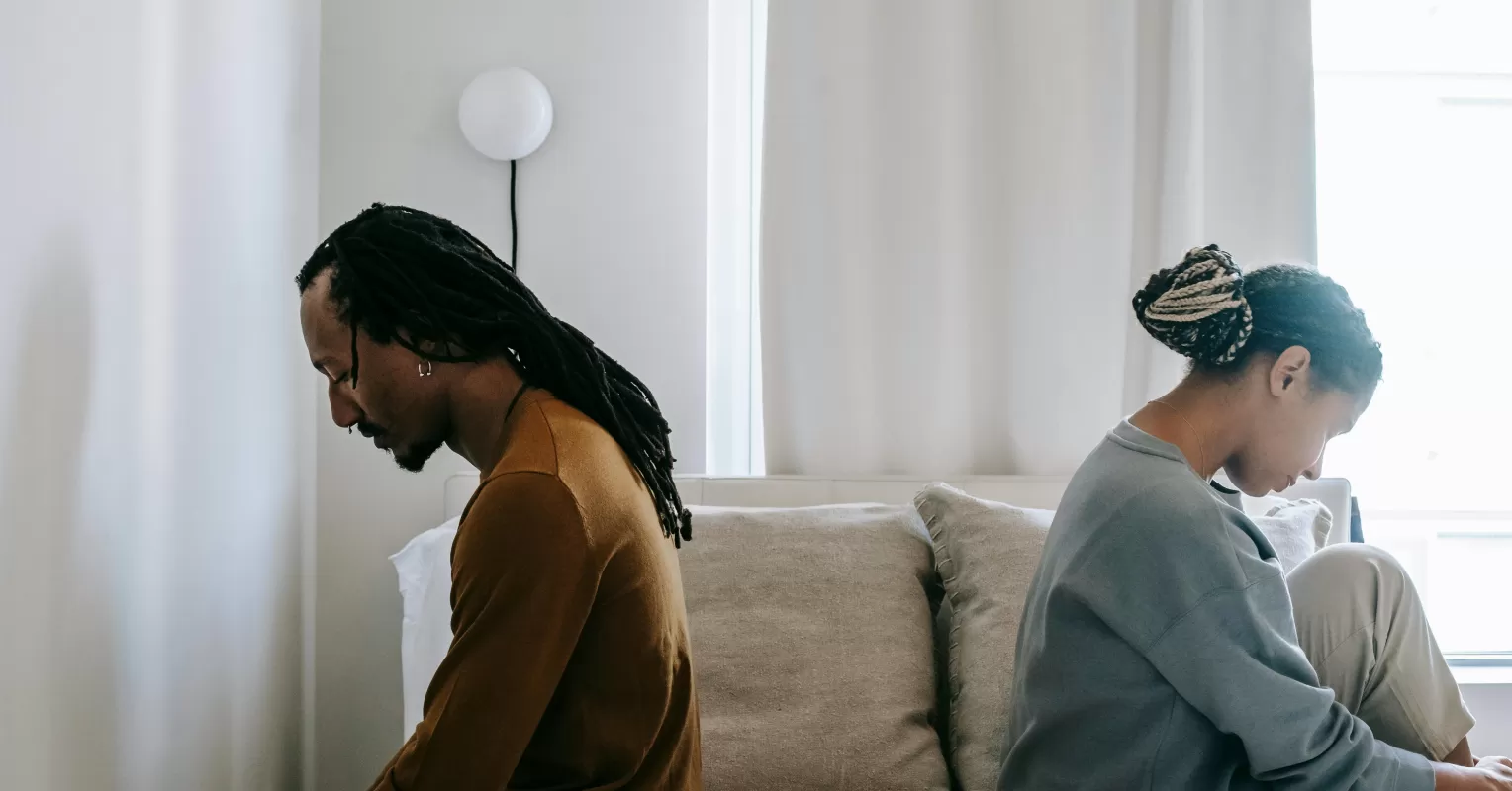 Person reflecting on uncertainty in a relationship connected to i react strongly during arguments with my partner
