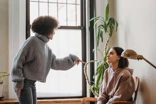 Individual feeling overwhelmed by guilt from a partner's emotional manipulation in a relationship