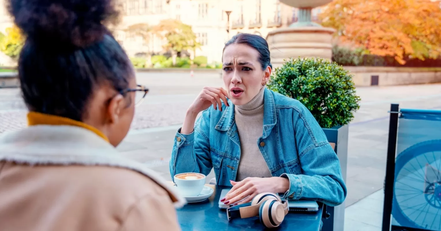 Person reflecting on emotional behavior and meaning connected to someone interrupts you