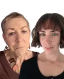 A comforting gesture between friends discussing what to say to someone grieving a parent