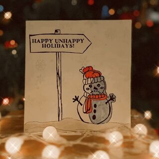A couple exchanging warm greetings, exploring what to say instead of happy holidays.
