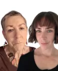 A supportive friend comforting someone who is grieving a parent with gentle words