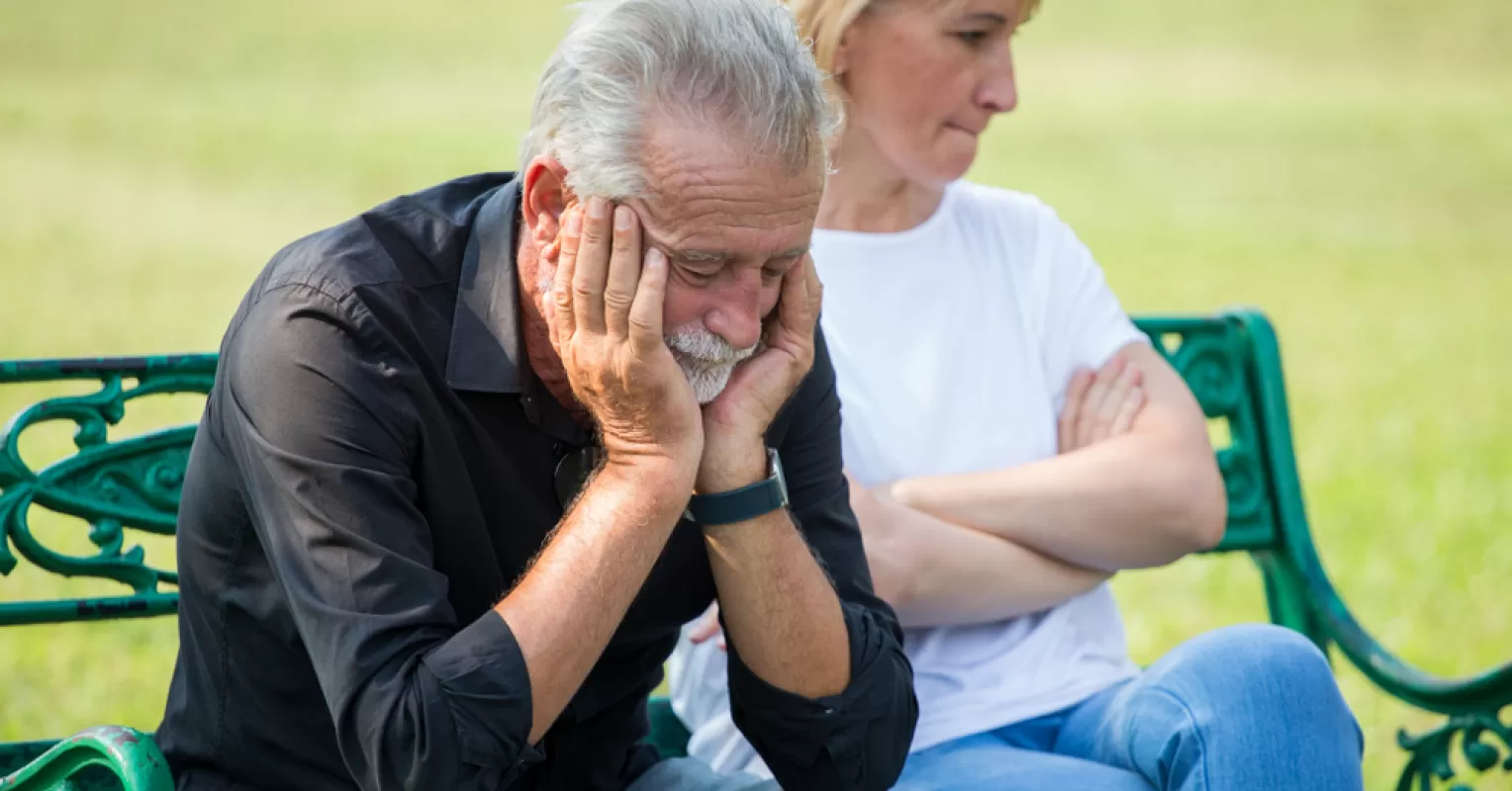 Individual processing emotions during the stages of grief in divorce, reflecting on relationship signals
