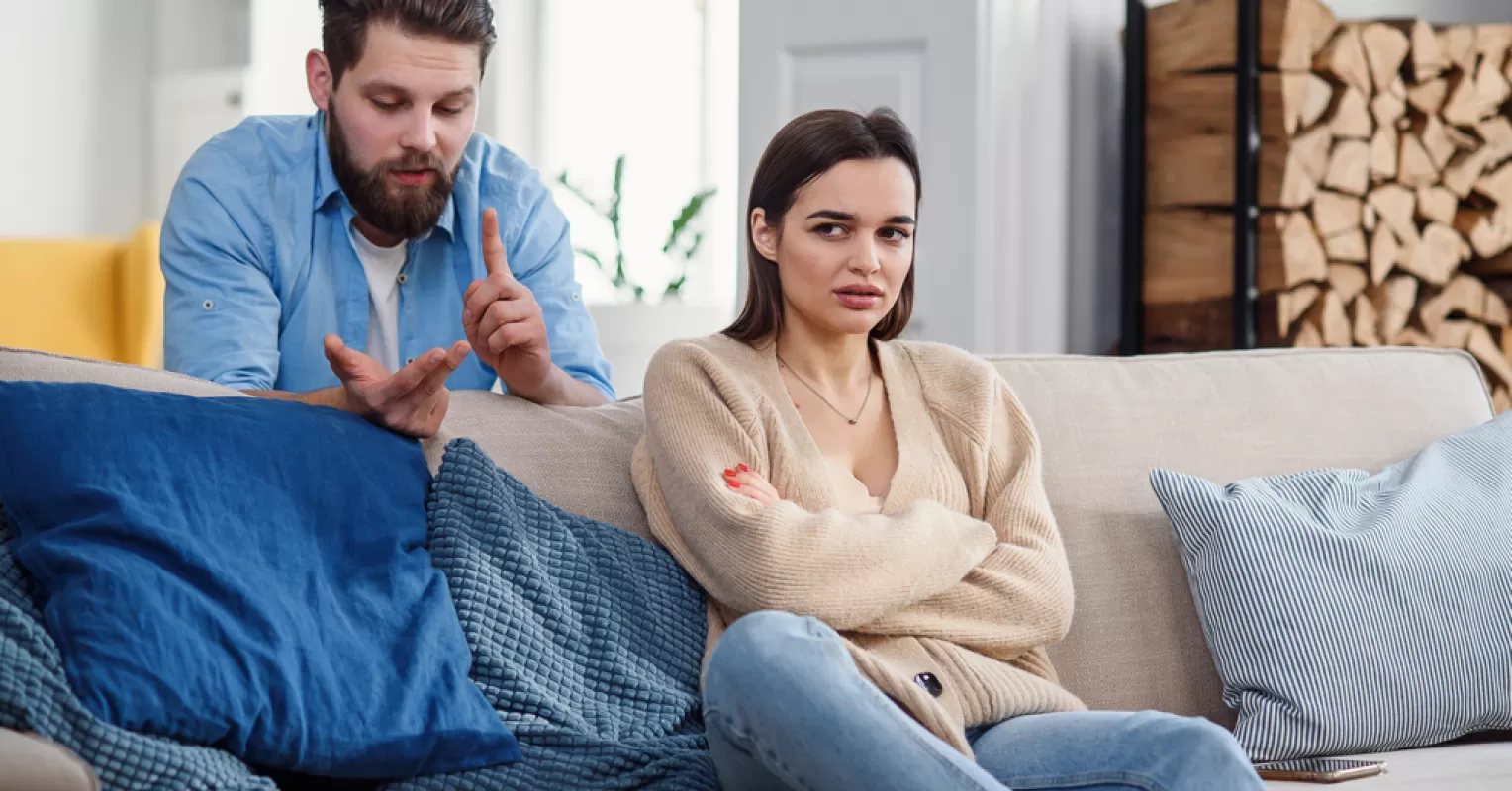 Couple discussing feelings, highlighting the impact of nagging in relationships